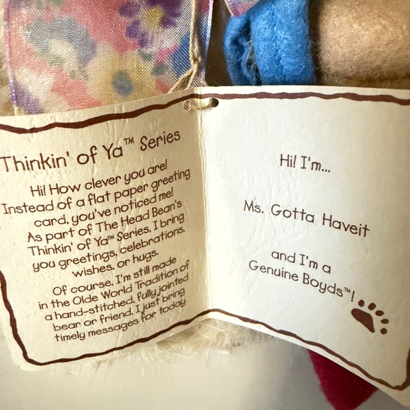 Boyds Bears Ms. Gotta Haveit - Picture 2 of 5